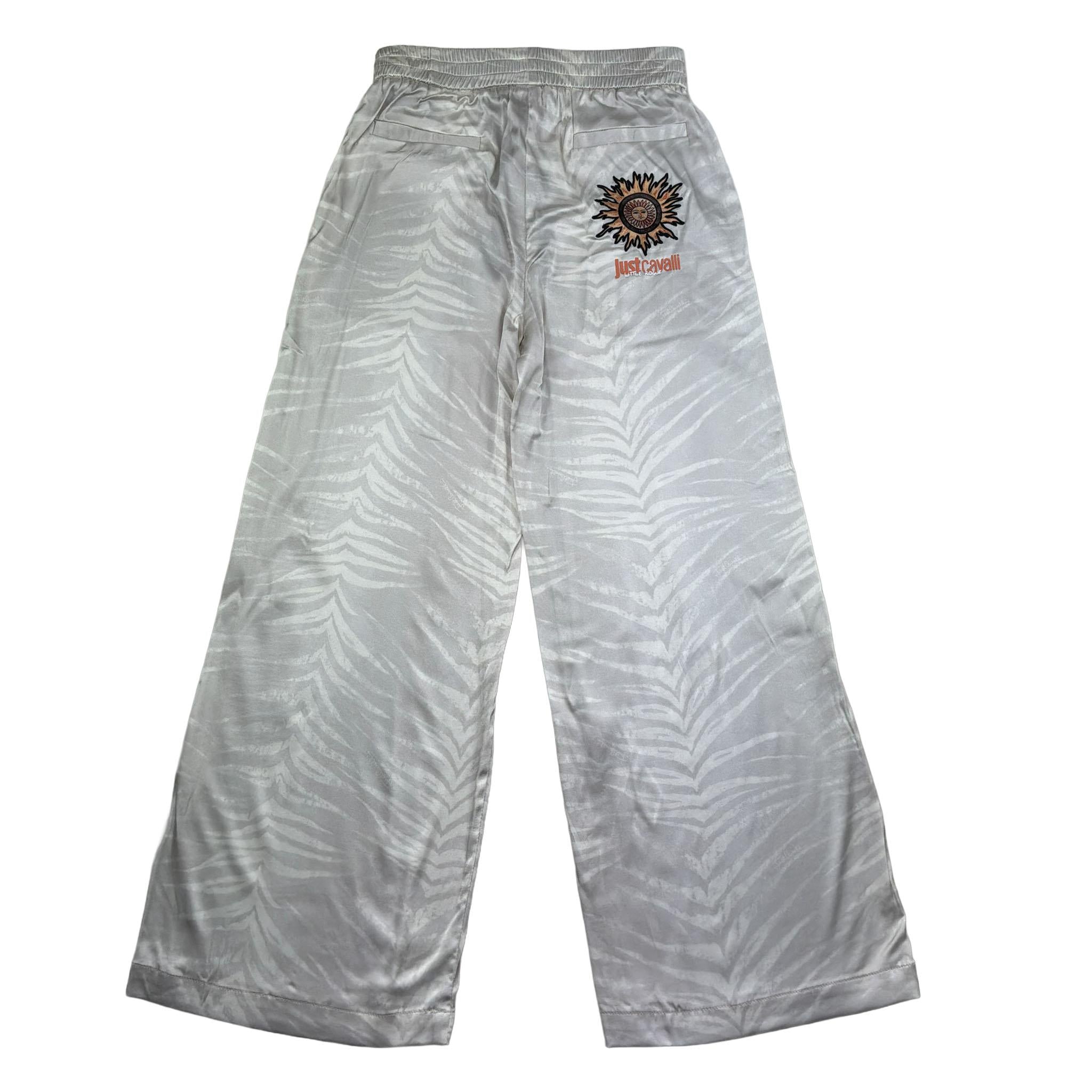 Just Cavalli Completo 2 Pezzi Camicia-Pantalone Modello Palazzo con Elastico In Vita per Bambina JGP26146CE BEIGE JUST CAVALLI 