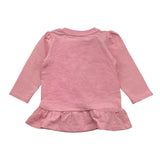 Name.It Abito Manica Lunga Tinta Unita Con Fantasia A Righe Rosa Per Neonata