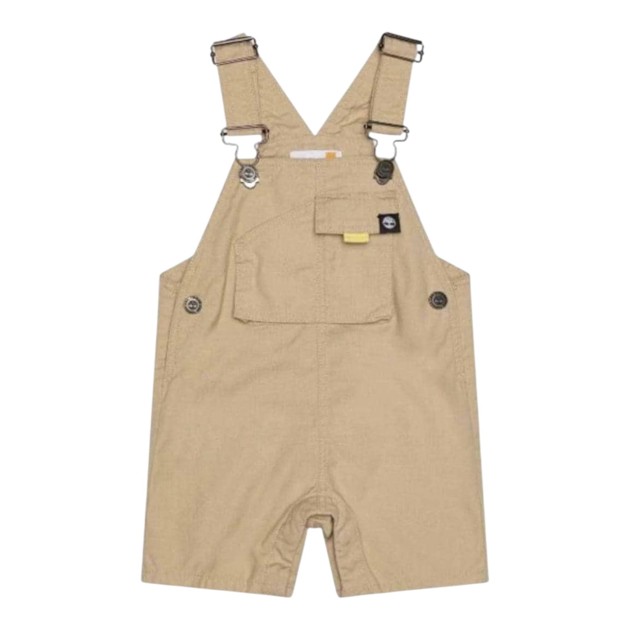 Timberland Salopette Tinta Unita con Bottoni per Neonato T60148 BEIGE TIMBERLAND 