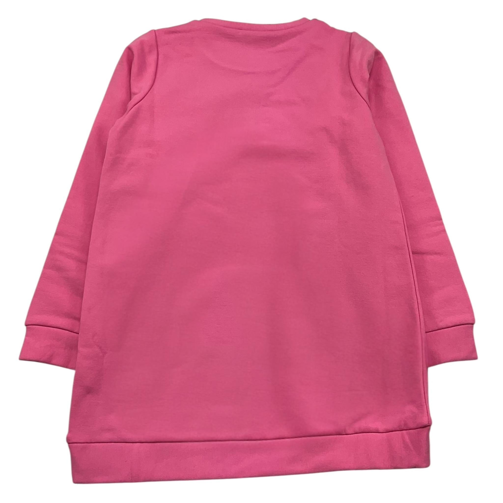LIU JO maxi felpa tinta unita con brillantini Rosa per Bambina KF4024F0939 ROSA LIU JO 