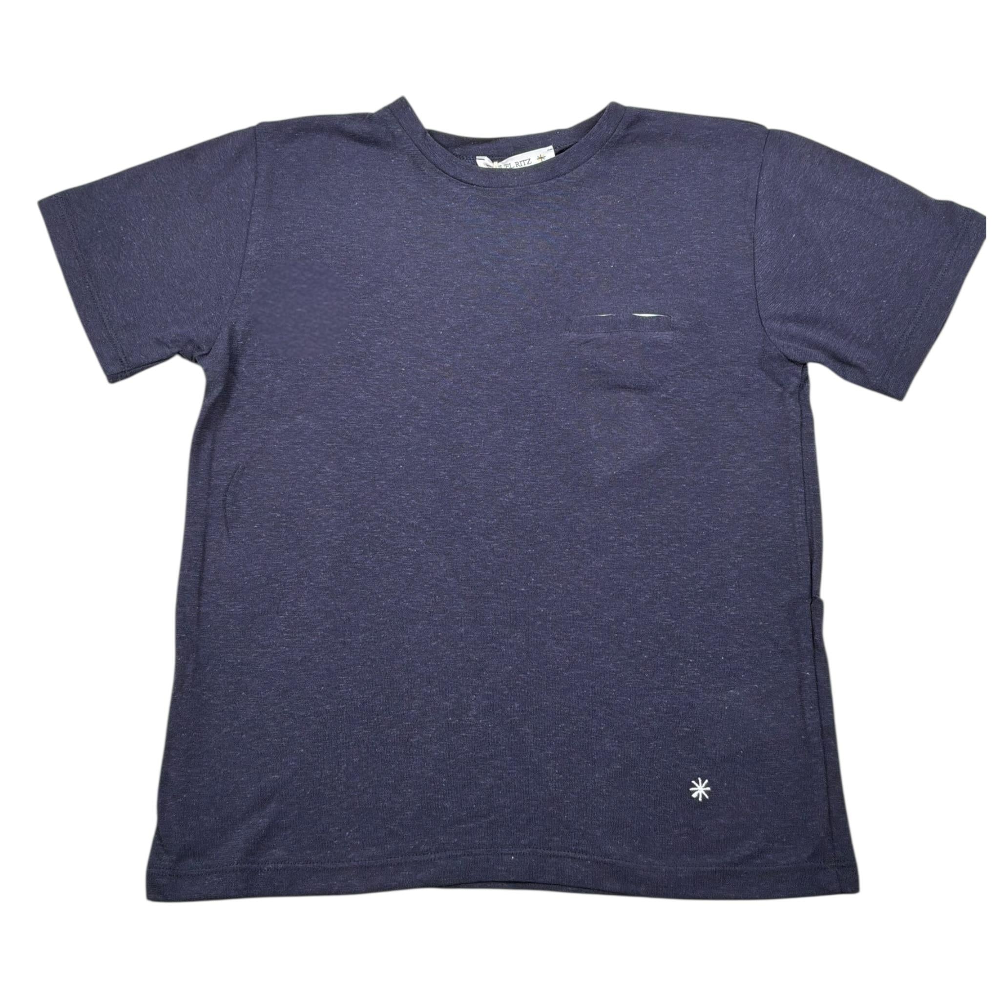 Manuel Ritz T-Shirt Girocollo Tinta Unita con Taschino per Bambino MR2939 BLU MANUEL RITZ 