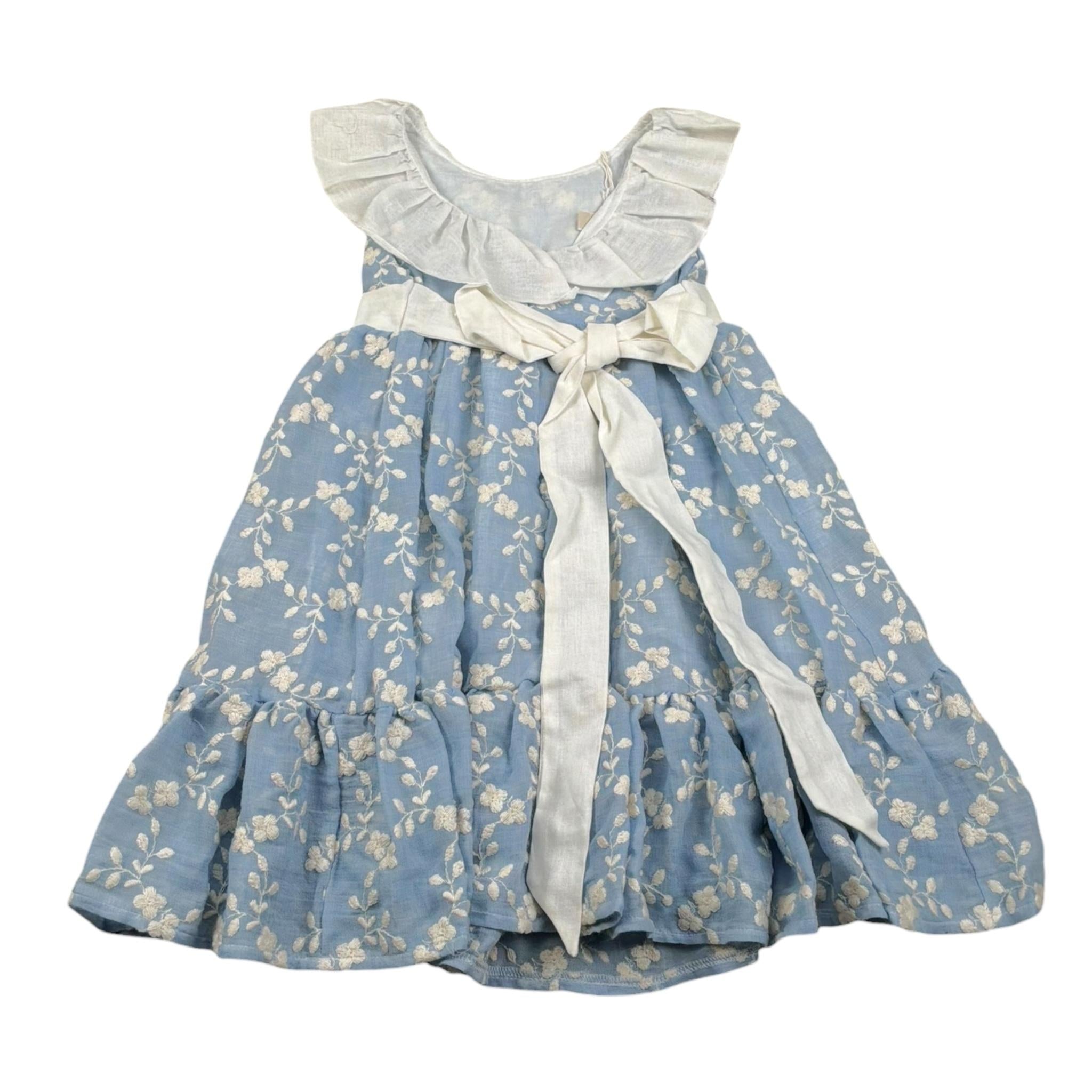 La Stupenderia Abito Giromanica Tinta Unita per Neonata TJAB78X AZZURRO LA STUPENDERIA 