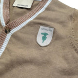 Trussardi Cardigan Tinta Unita con Bottoni E Stampa per Bambino TBP26148CD SABBIA TRUSSARDI 