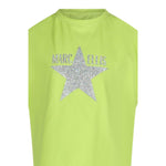 Marc Ellis T-Shirt Girocollo Tinta Unita con Brillantini per Bambina JMJTS16519 VERDE MARC ELLIS 
