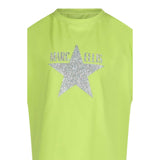 Marc Ellis T-Shirt Girocollo Tinta Unita con Brillantini per Bambina JMJTS16519 VERDE MARC ELLIS 