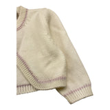 LA STUPENDERIA coprispalle tinta unita con profili in contrasto Panna per Neonata WBSC54 PANNA LA STUPENDERIA 