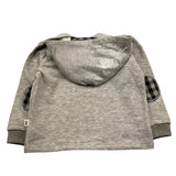 PETIT INDI felpa tinta unita con cappuccio Grigio per Bambino AW24BK7710J GRIGIO PETIT INDI 