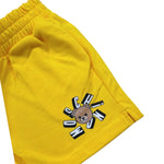 Moschino Short Tinta Unita con Elastico In Vita per Bambina HDQ025 GIALLO MOSCHINO 