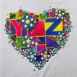 Yes Zee T-Shirt Girocollo Tinta Unita Con Stampa Bianco Per Bambina