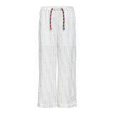 Missoni Pantalone Tinta Unita Con Elastico In Vita Bianco Per Bambina
