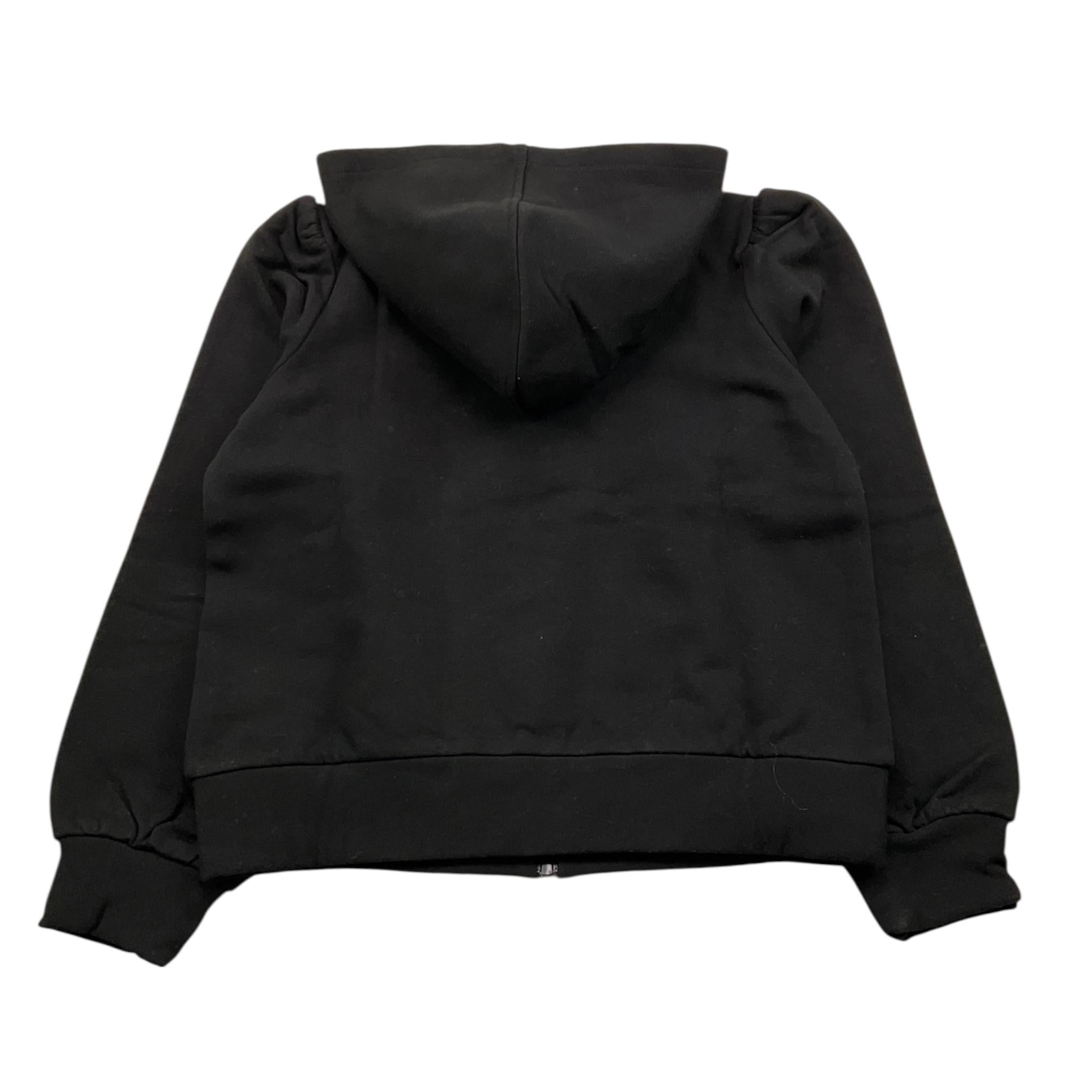 LIU JO felpa con zip e cappuccio tinta unita con brillantini Nero per Bambina KF4109JX NERO LIU JO 