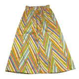 Janice Pantalone Tinta Unita con Fantasia Multicolor Modello A Palazzo per Bambina JN509R PANNA JANICE 