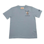 Saint Barth T-Shirt Tinta Unita Girocollo Tinta Unita con Stampa per Bambino SNOOPYLUN AZZURRO SAINT BARTH 