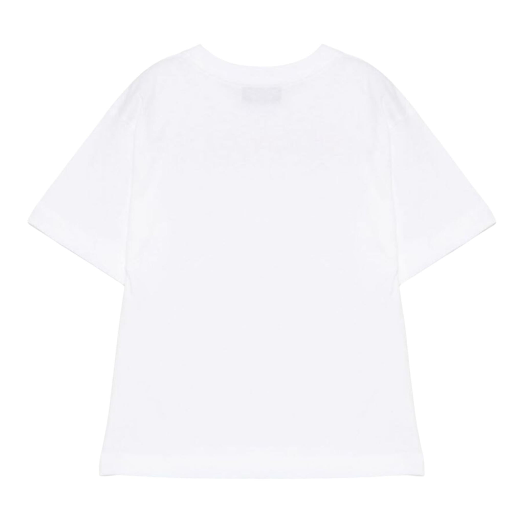 Moschino T-Shirt Girocollo Tinta Unita con Stampa per Bambino HPM050 BIANCO MOSCHINO 