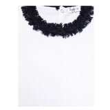 Il Gufo T-Shirt Tinta Unita con Girocollo In Contrasto per Bambina P25TS240MF032 BIANCO IL GUFO 