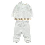 Marlu' Completo 2 Pezzi Maglia-Ghettina per Neonato EL5051 BIANCO MARLU' 