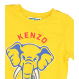 Kenzo T-Shirt Girocollo tinta unita Senape per Bambino K60357 SENAPE KENZO 