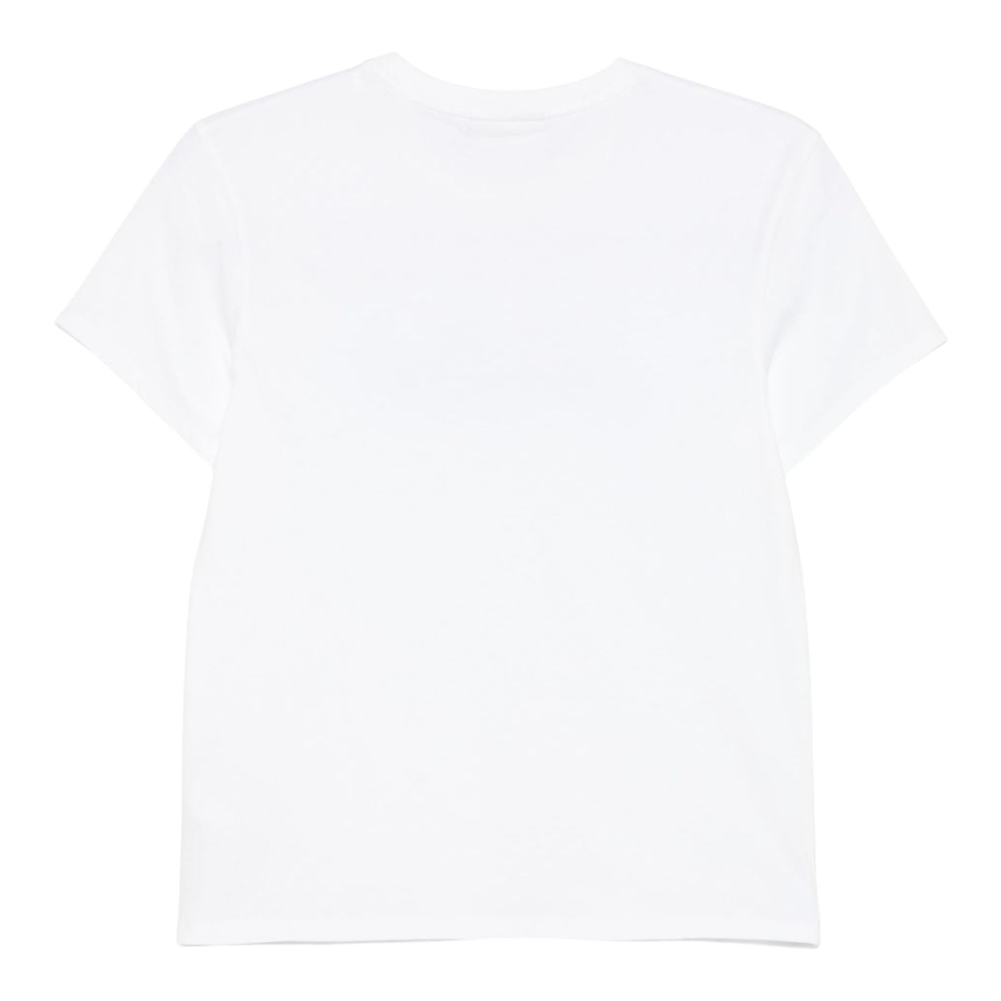 Saint Barth T-Shirt Girocollo Tinta Unita con Logo per Bambina ELLY0013 BIANCO SAINT BARTH 
