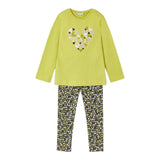 MAYORAL completo 2 pezzi shirt-leggins fantasia floreale Verde per Bambina 4713X VERDE MAYORAL 