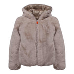 SUNS  giubbino tinta unita reversibile in pelliccia Beige per Bambina GBS5355D BEIGE SUNS 