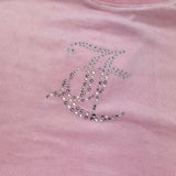 Juicy Couture T-Shirt In Velluto Tinta Unita per Bambina JBX6618 ROSA JUICY COUTURE 