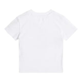 Tommy Hilfiger T-Shirt Girocollo Tinta Unita con Logo per Neonato KN0KN02024X BIANCO TOMMY HILFIGER 