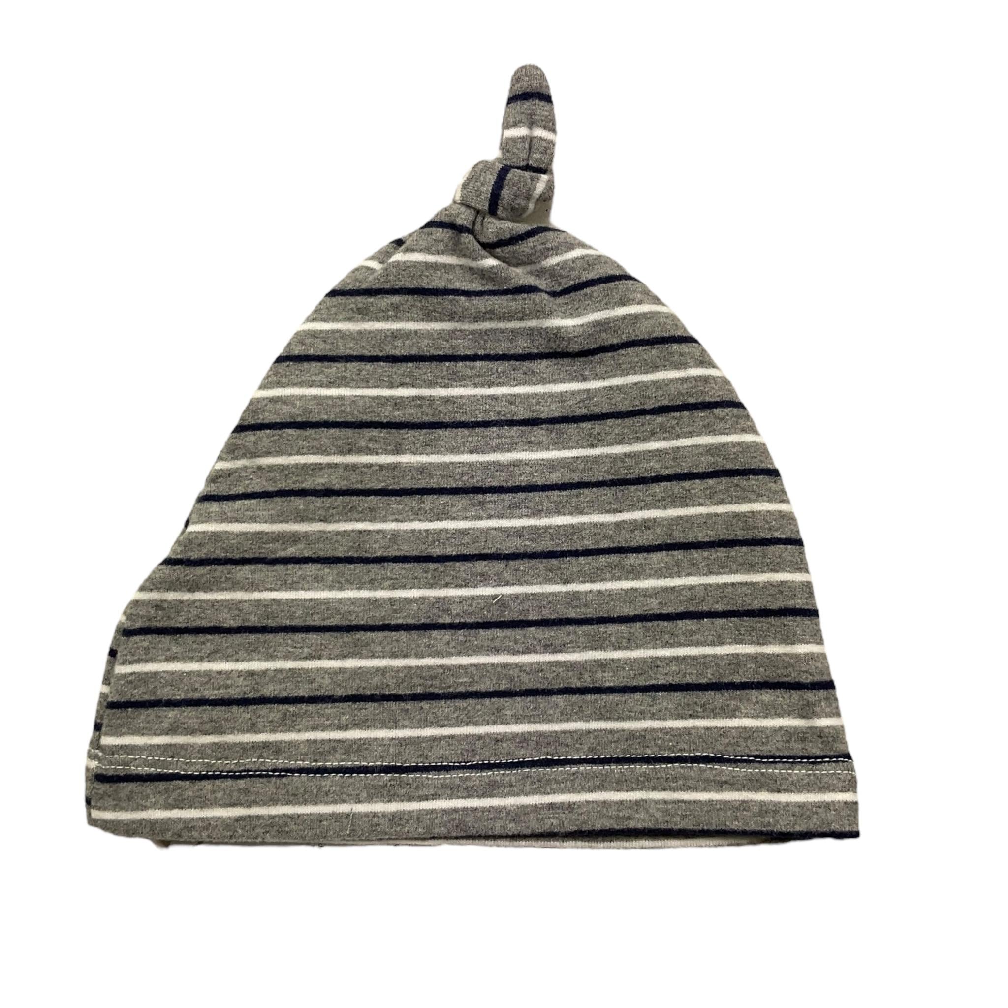 NINNAOH cappello tinta unita con fantasia a righe Grigio per Neonato I22207 GRIGIO NINNAOH 