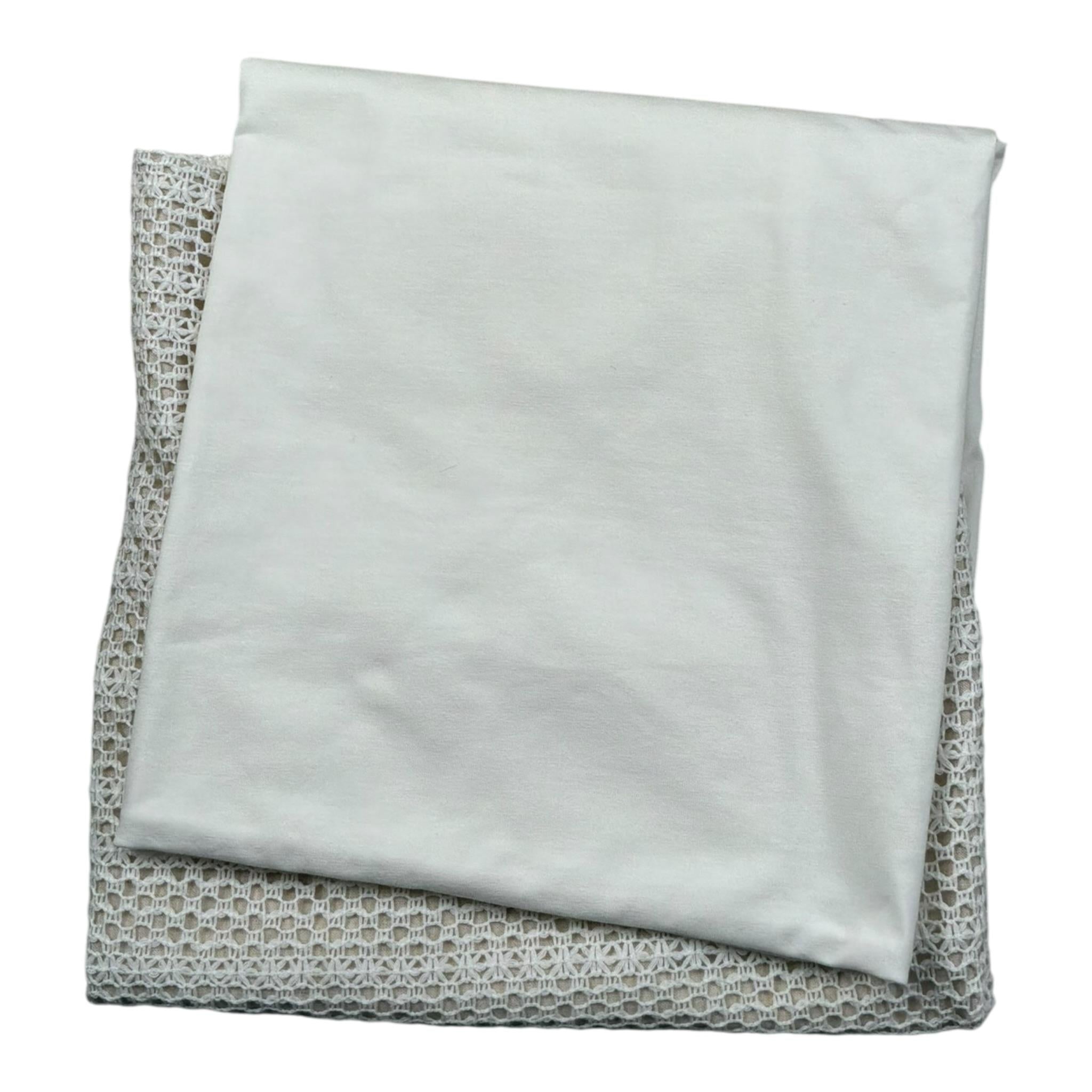 Lalalu' Coperta Tinta Unita con Stampa per Neonata COL11P BIANCO LALALU' 