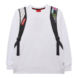 SPRAYGROUND felpa tinta unita girocollo con stampa Bianco per Bambino SPY1009 BIANCO SPRAYGROUND 