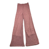 La Stupenderia Pantalone Tinta Unita Modello Zampa Rosa Per Bambina