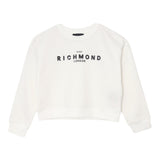 JOHN RICHMOND felpa tinta unita girocollo con stampa Bianco per Bambina RGA24053FE BIANCO JOHN RICHMOND 