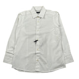 Manuell & Frank Camicia Manica Lunga Tinta Unita per Bambino 3350B BIANCO MANUELL & FRANK 