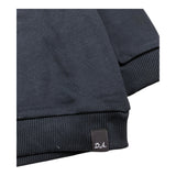 Daniele Alessandrini Rundhals-Sweatshirt, einfarbig, mit Kontrastdruck, Blau für Neugeborene