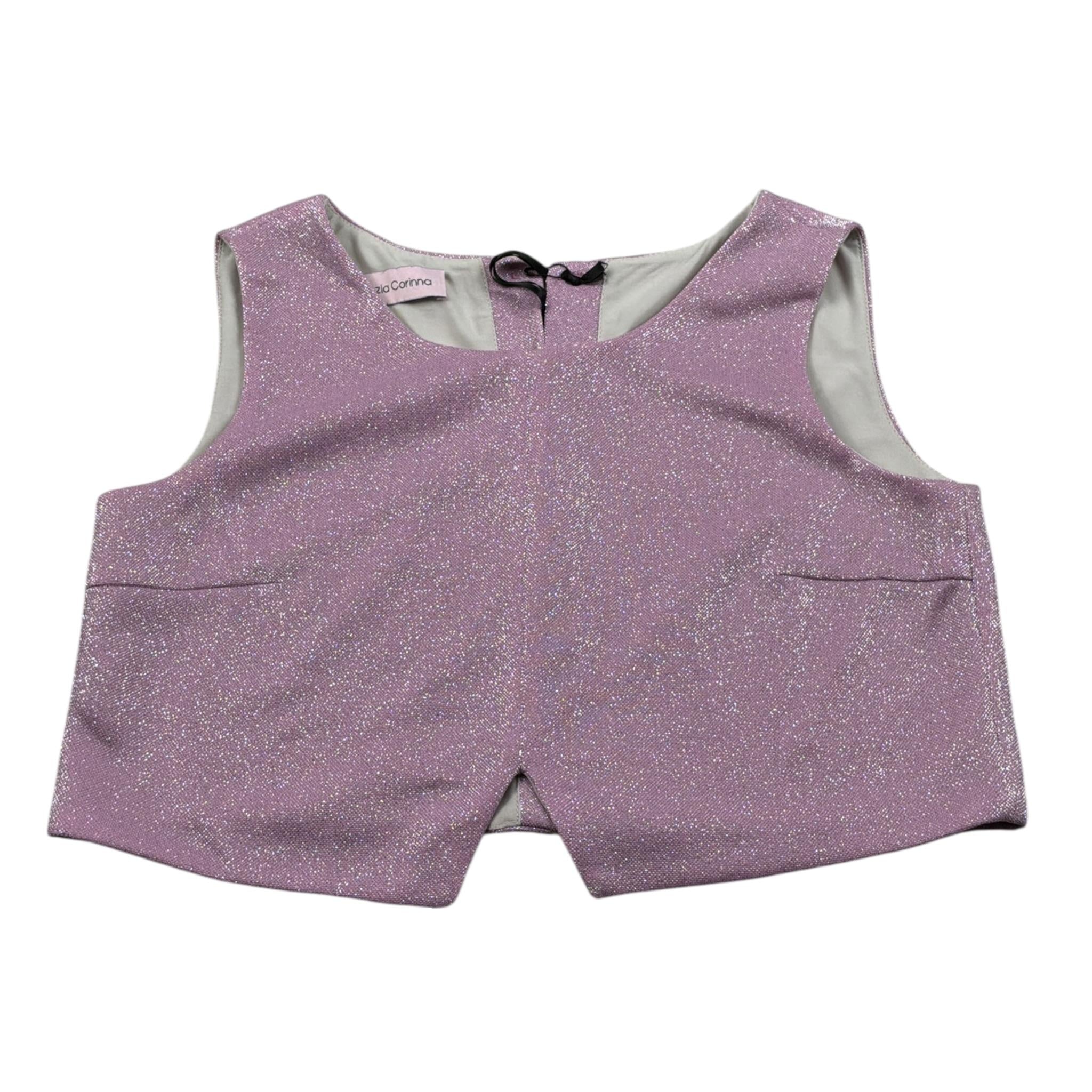 Nunzia Corinna Top Tinta Uita Giromanica Rosa per Bambina NJ4216210 ROSA NUNZIA CORINNA 