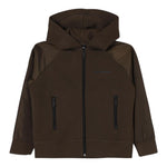 DSQUARED2 felpa tinta unita con cappuccio e zip Verde per Bambino DQ2461 VERDE DSQUARED2 