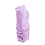 Twinset Abito Tinta Unita A Bretelle per Bambina 251GJ2450X LILLA TWINSET 