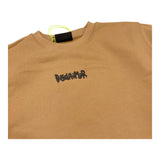 DISCLAIMER felpa girocollo tinta unita con stampa Biscotto per Bambino 24IDK58265 BISCOTTO DISCLAIMER 