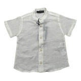 Please Camicia Mezza Manica Tinta Unita per Bambino CC37300B73J PANNA PLEASE 
