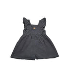 Petit Indi Tuta Tinta Unita con Stampa per Bambina SS25BK5026XJ GRIGIO PETIT INDI 