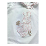 Le Bebe Pagliaccetto Mezza Manica Tinta Unita per Neonata LBG6289 BIANCO LE BEBE 