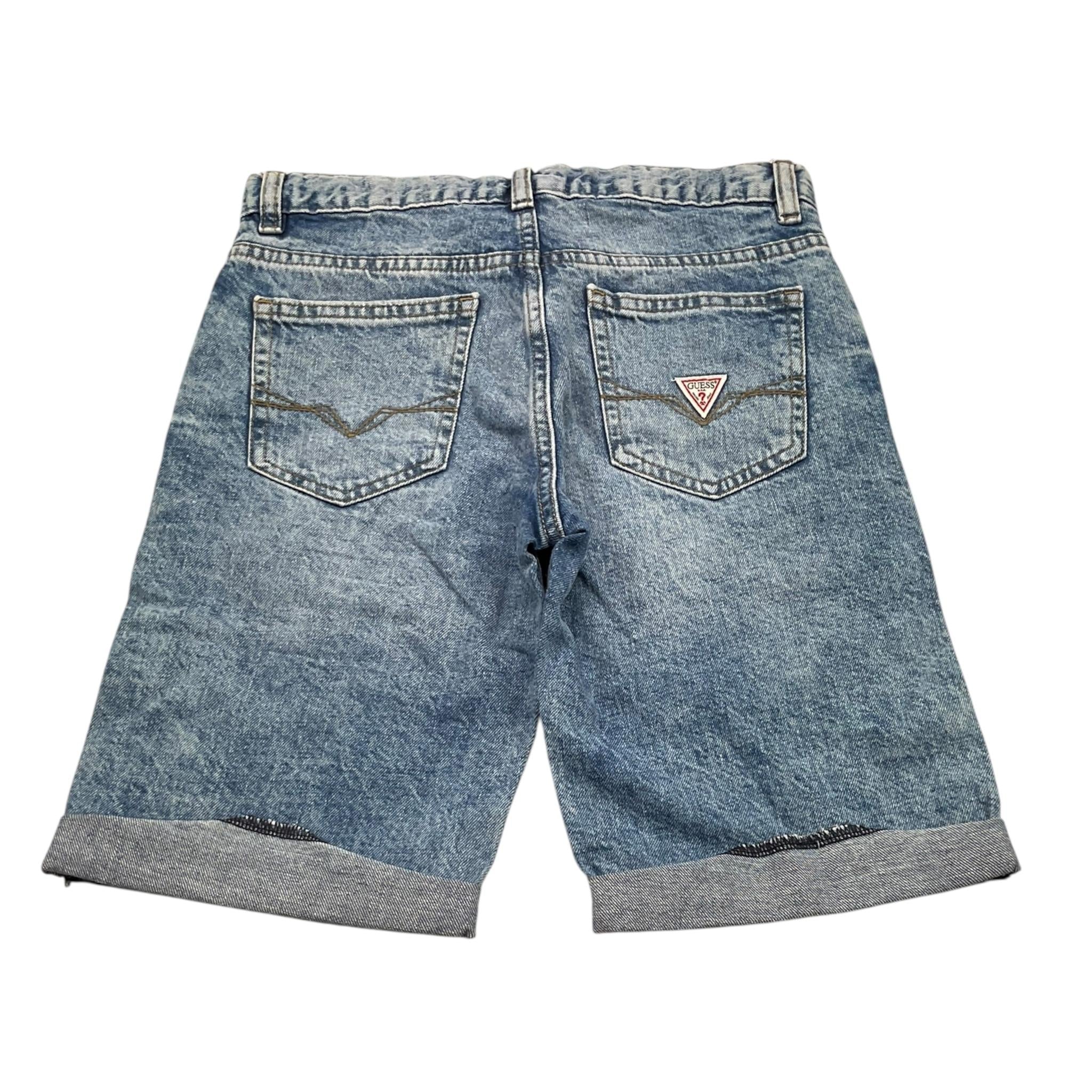 Guess Bermuda In Denim Tinta Unita  per Bambino L5GD00D41E0 AZZURRO GUESS 