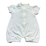 Le Bebe Pagliaccetto Mezza Manica Tinta Unita per Neonata LBG6289 BIANCO LE BEBE 