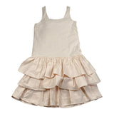 Lu Lu By Miss Grant Abito Tinta Unita per Bambina LL3689 BEIGE LU LU BY MISS GRANT 