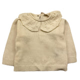 WEDOBLE maglia girocollo tinta unita con ricami Panna per Neonata I2407301 PANNA WEDOBLE 