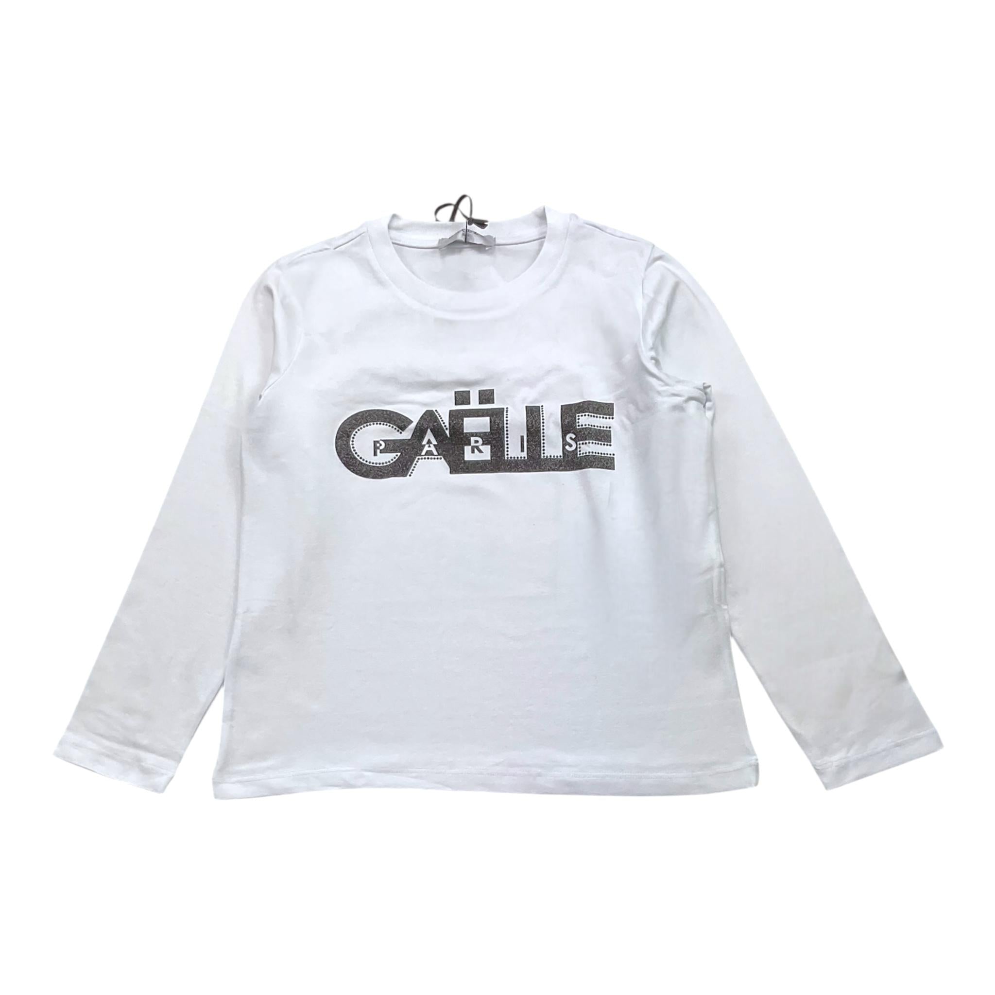 GAELLE shirt girocollo tinta unita con stampa Bianco per Bambina 2741M00398 BIANCO GAELLE 
