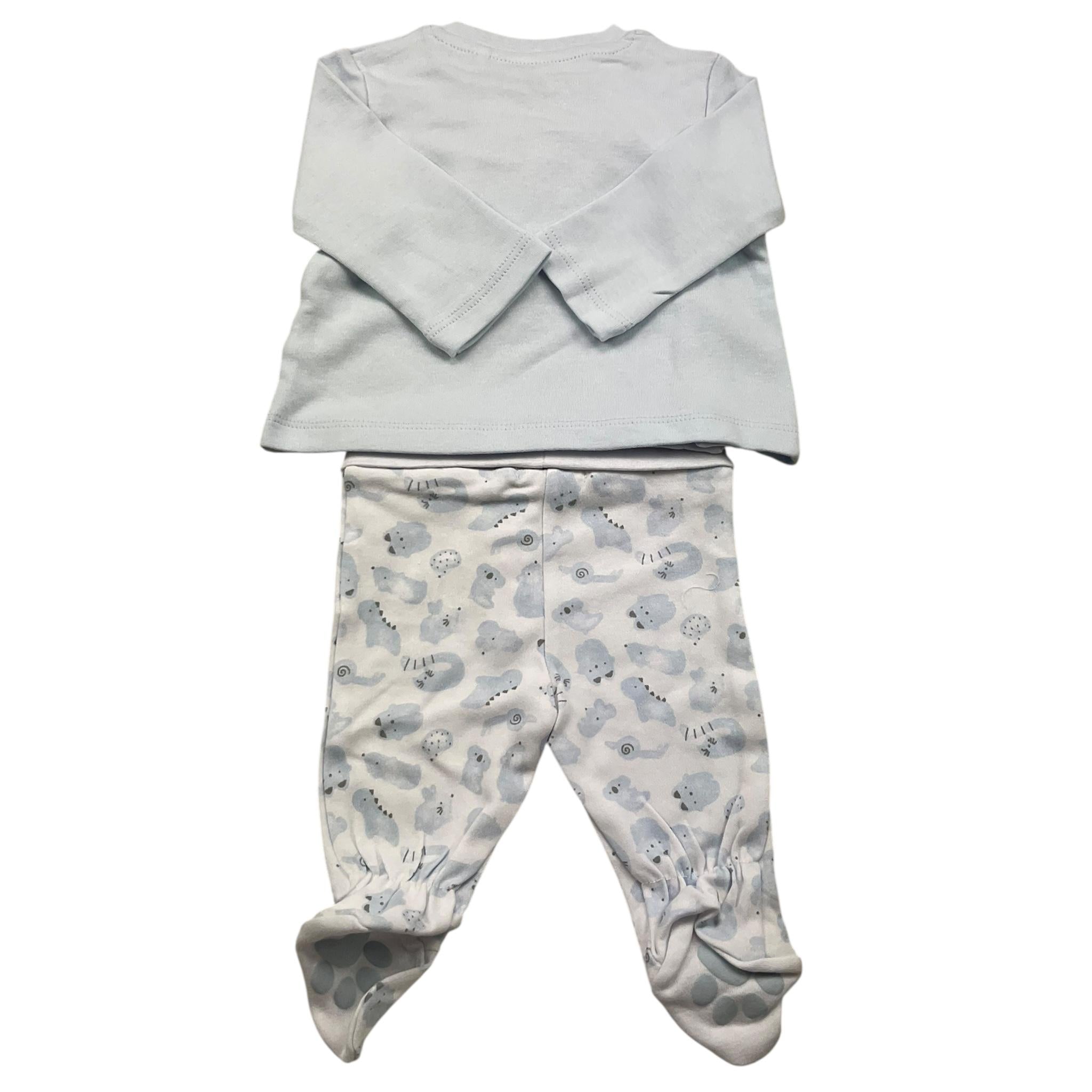 LOSAN completo 2 pezzi shirt-ghettina tinta unita Azzurro per Neonato 31V8011AL AZZURRO LOSAN 