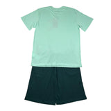 Diadora Completo 2 Pezzi T-Shirt-Leggins Bermuda Bicolore per Bambino 102181710 VERDE DIADORA 