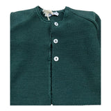 ILFAROBIMBI cardigan tinta unita con bottoni in contrasto Verde per Bambino IFB50204SX VERDE ILFAROBIMBI 