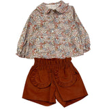 BARCELLINO completo 2 pezzi camicia-short Ruggine per Neonata 105907 RUGGINE BARCELLINO 