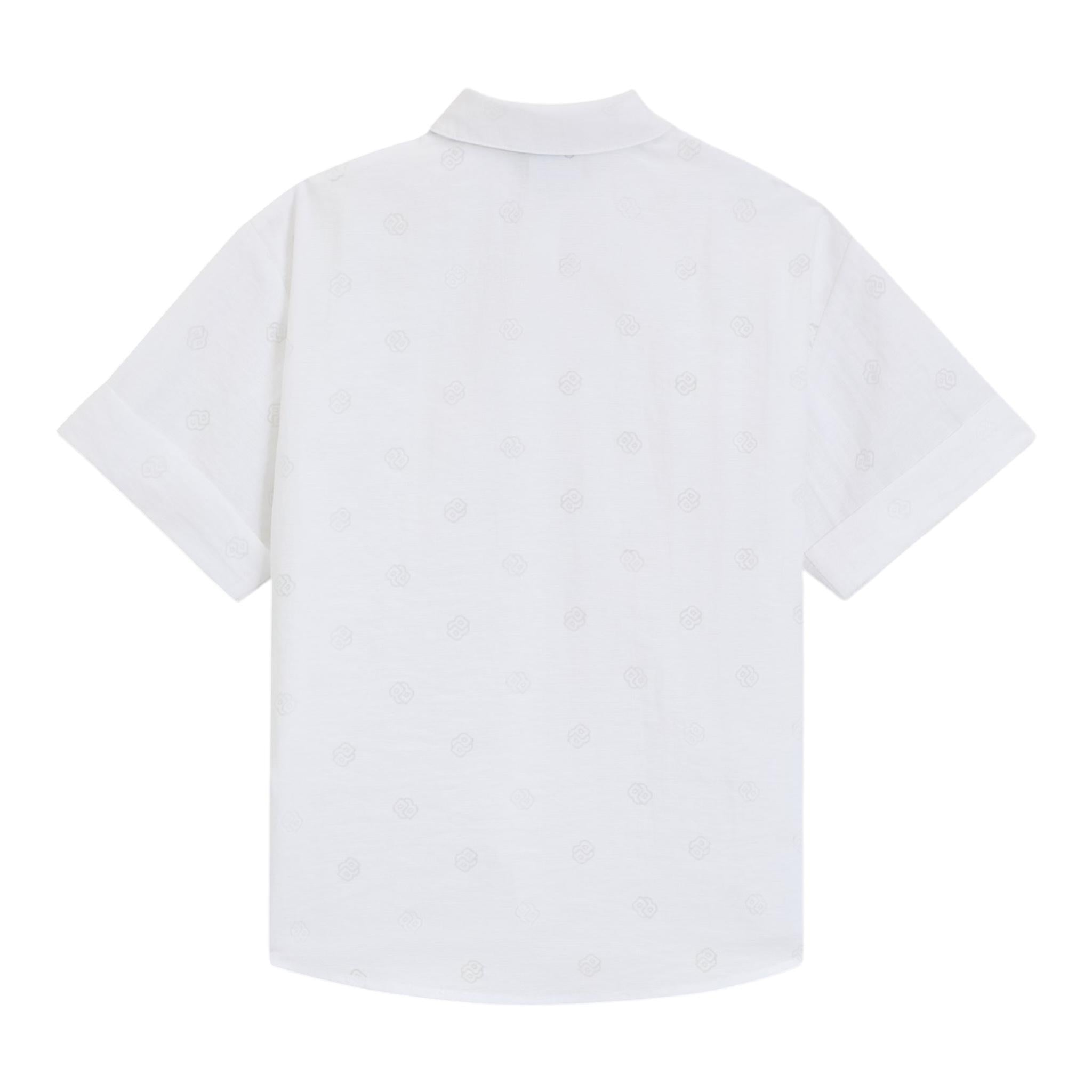 Boss Camicia Mezza Manica Tinta Unita per Bambino J52006 BIANCO BOSS 